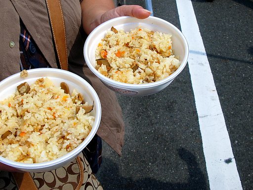 【食】　マツタケ入りまぜご飯