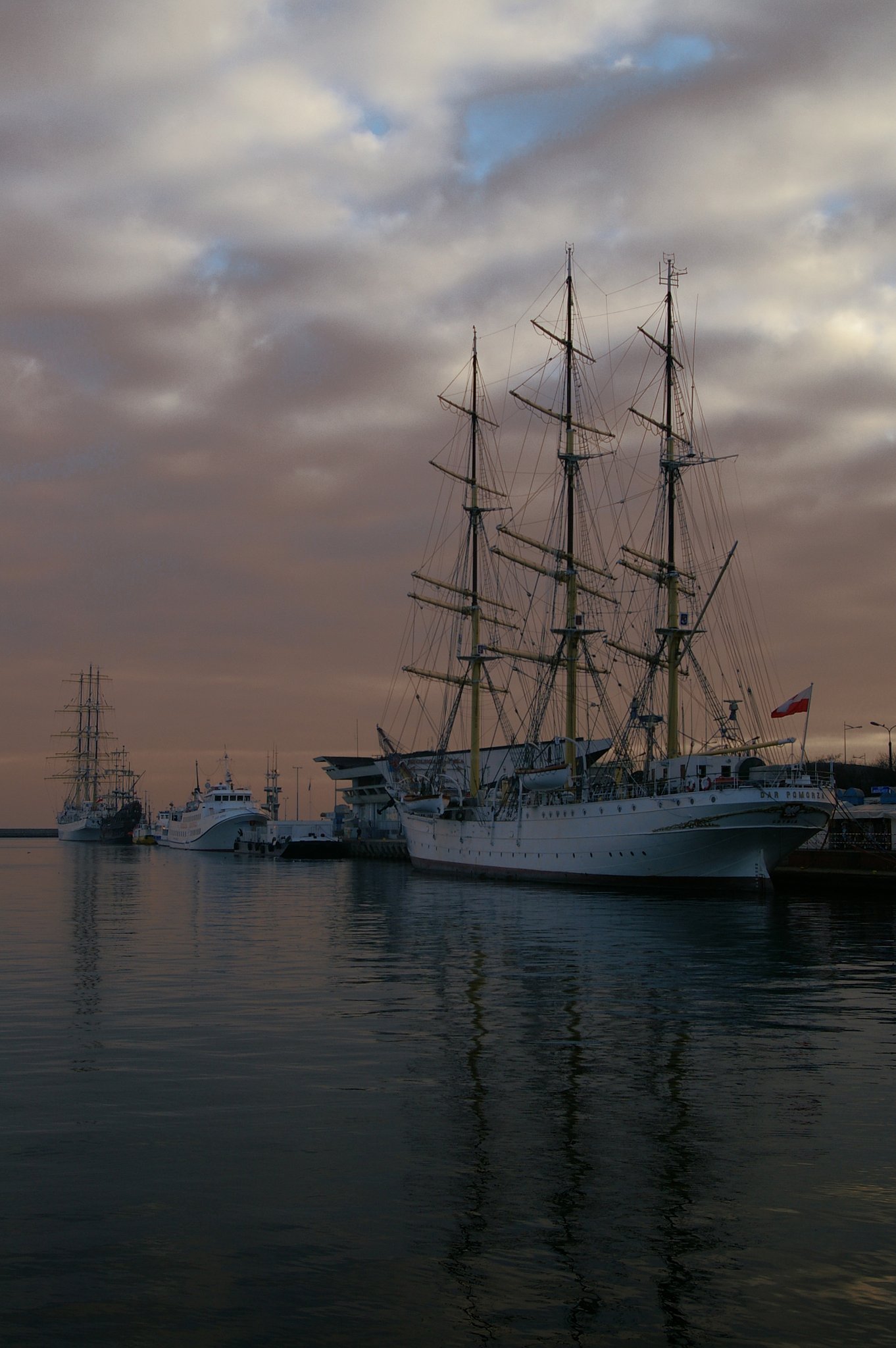 Port in the city Gdynia
