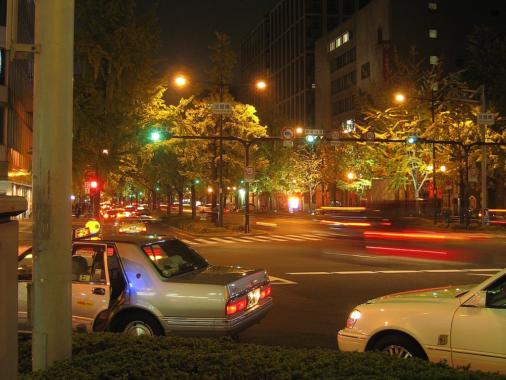 交差点【御堂の夜】