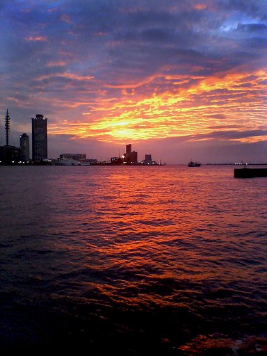 【締】携帯夕陽