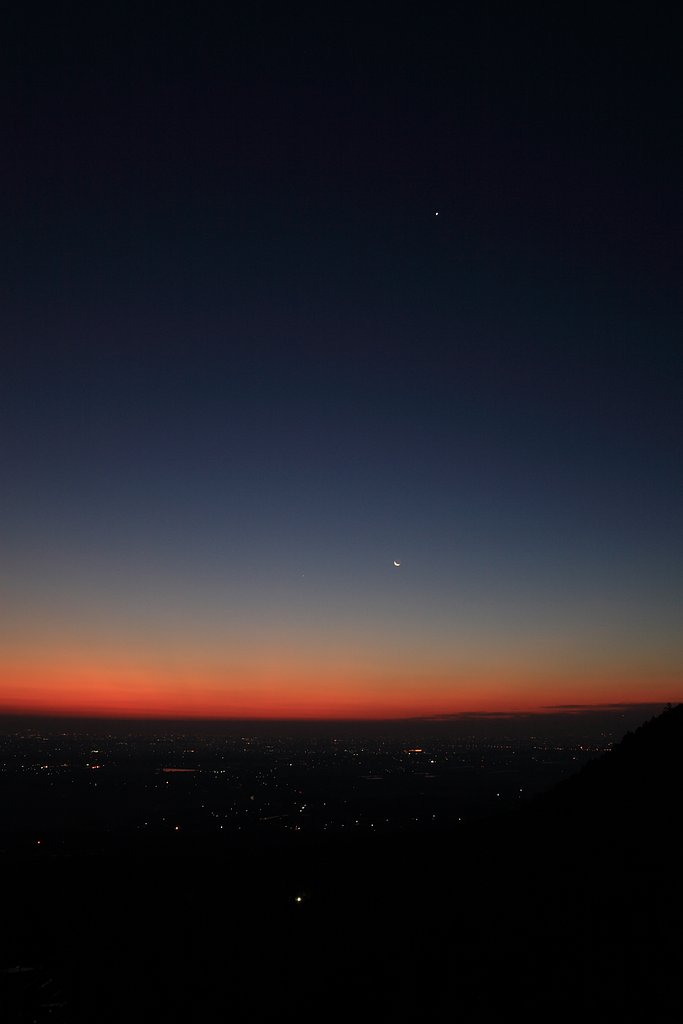 月と星とグラデ