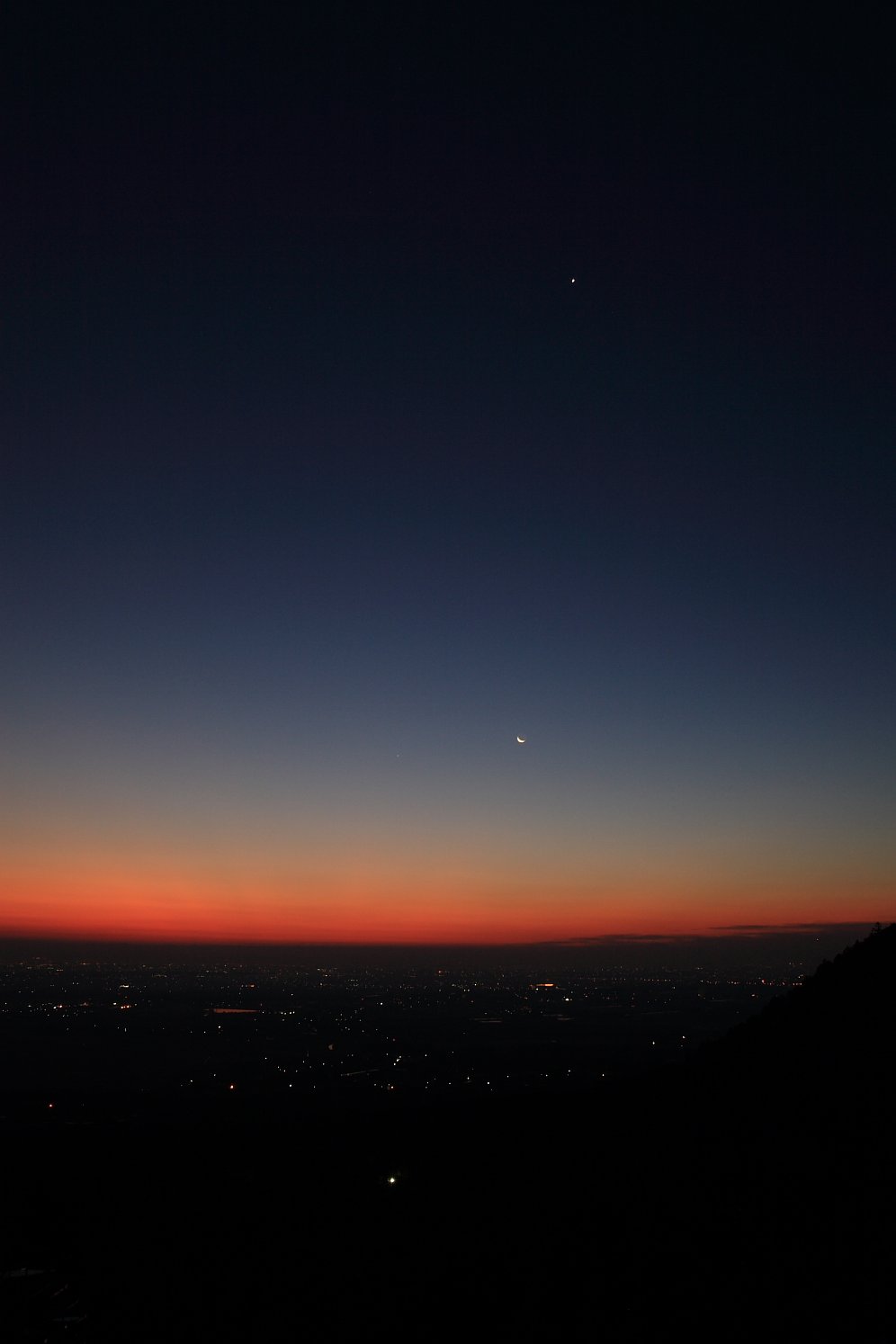 月と星とグラデ