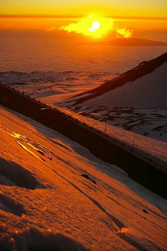 マウナケアの落陽