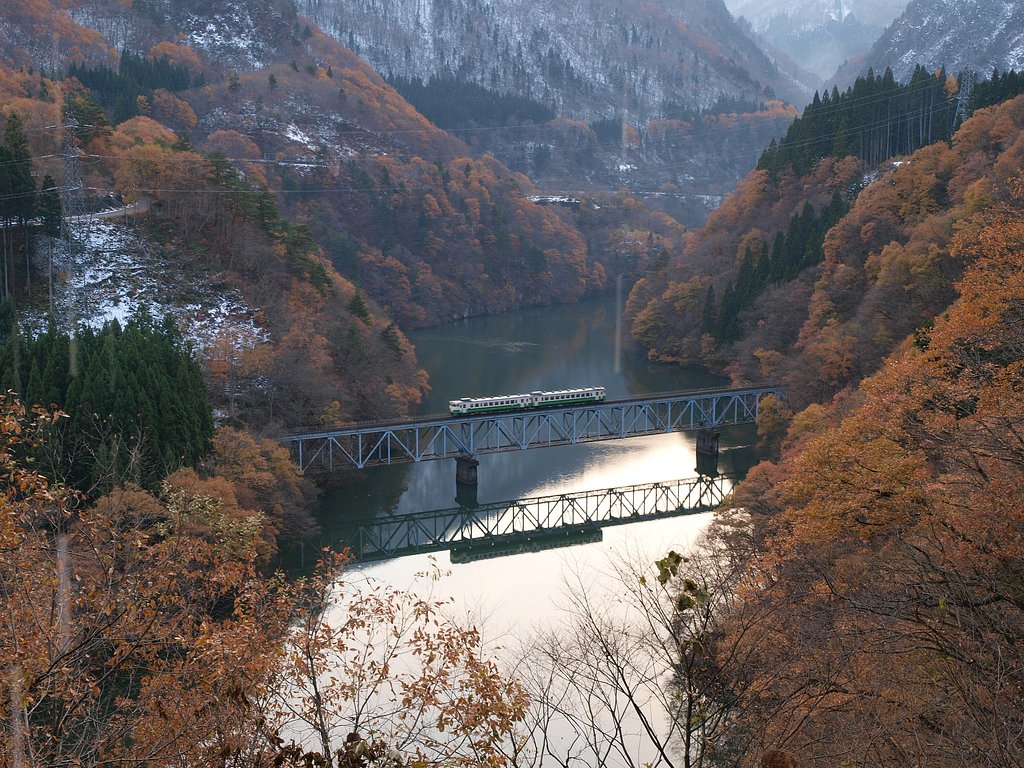 只見沿線にて
