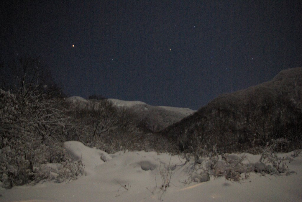月光、火星、オリオン