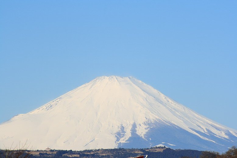晴れの日の富士山