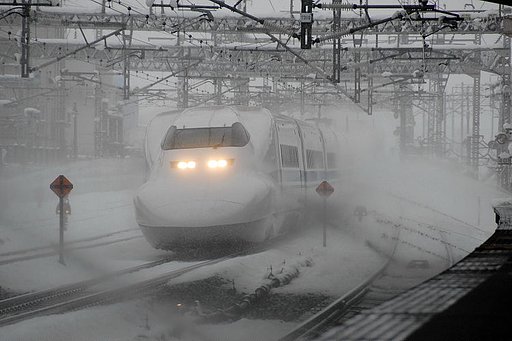 冬の米原駅