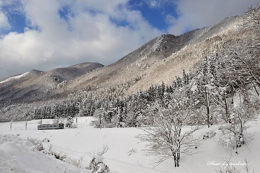 雪景色を見ながら・・・