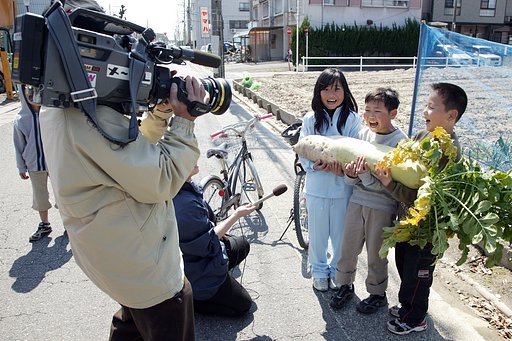 テレビ局の取材