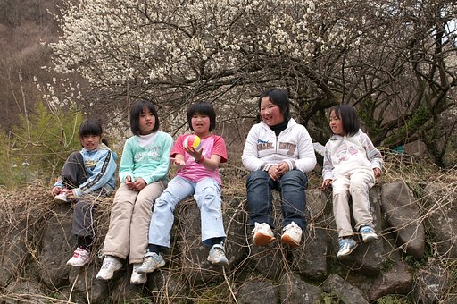 山里の子供達