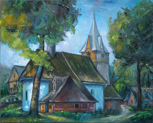 Wooden church in Bukowina Tatrzanska
