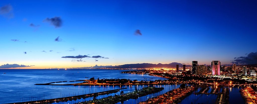 ワイキキの夕景