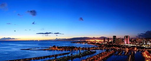 ワイキキの夕景