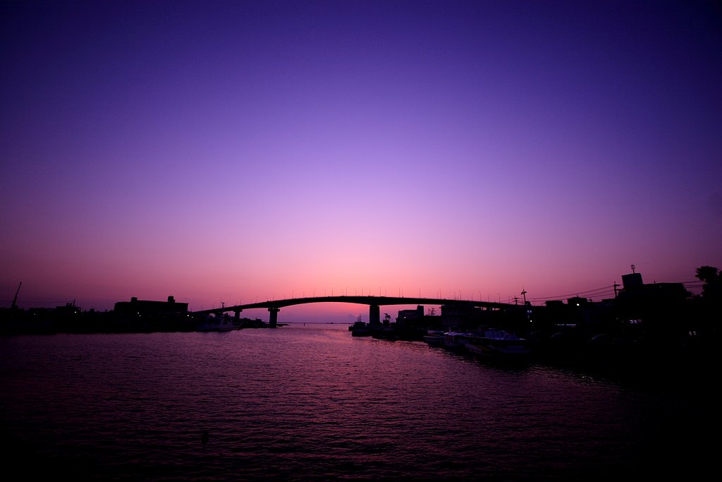 沖縄の夕暮れ