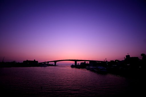 沖縄の夕暮れ