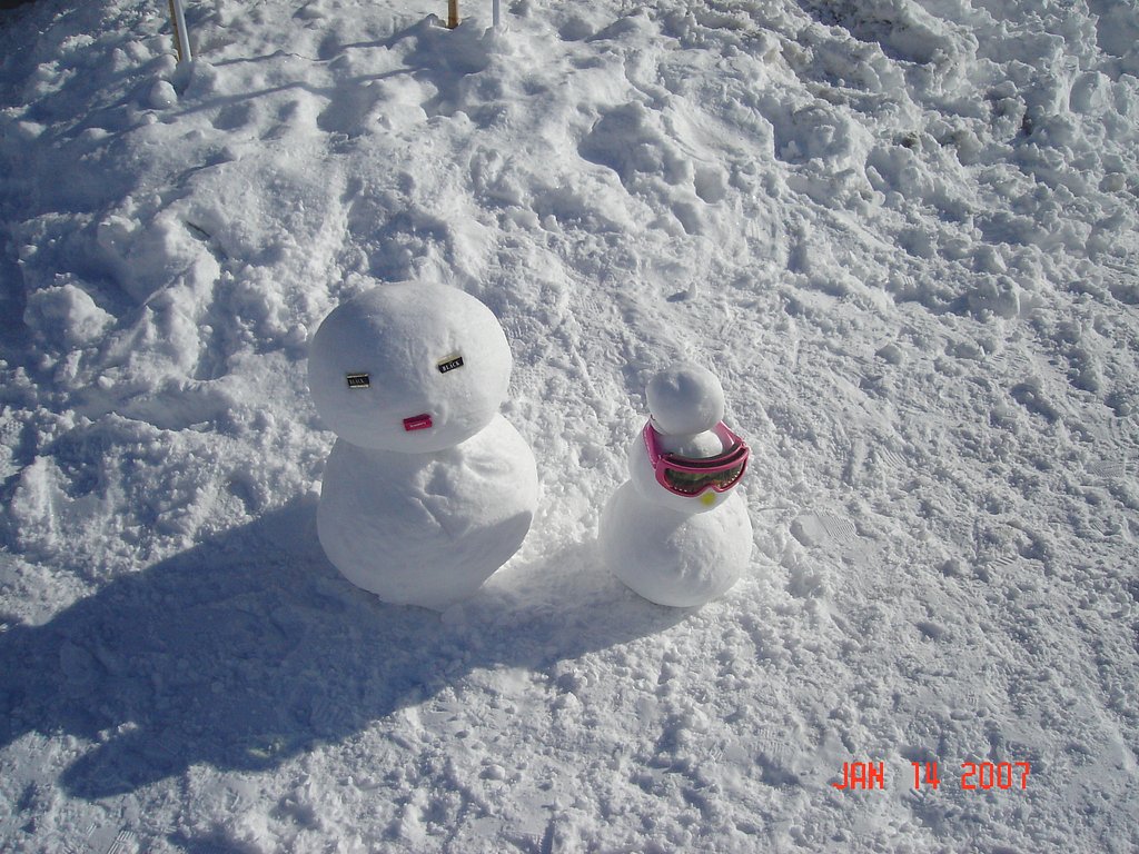 雪だるまカップル