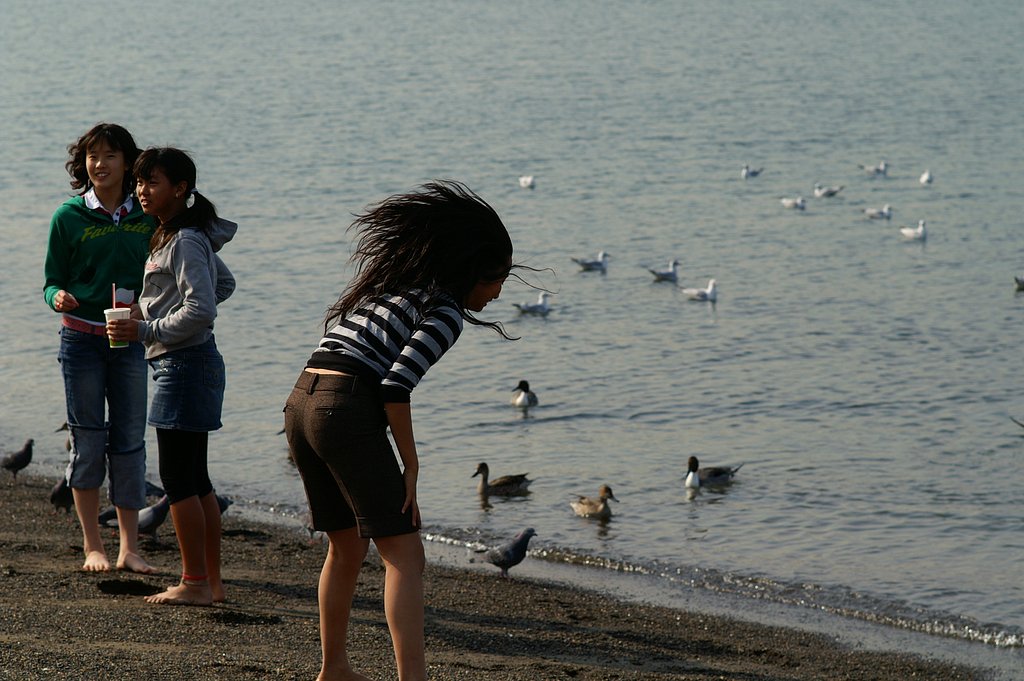 『緑』浜辺で遊ぶ〜２