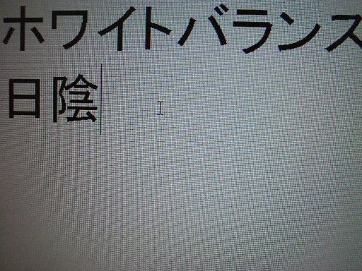 ホワイトバランス 日陰