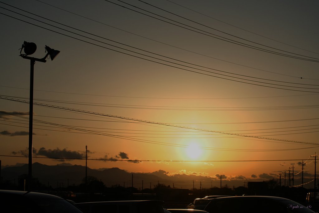 夕日の輪
