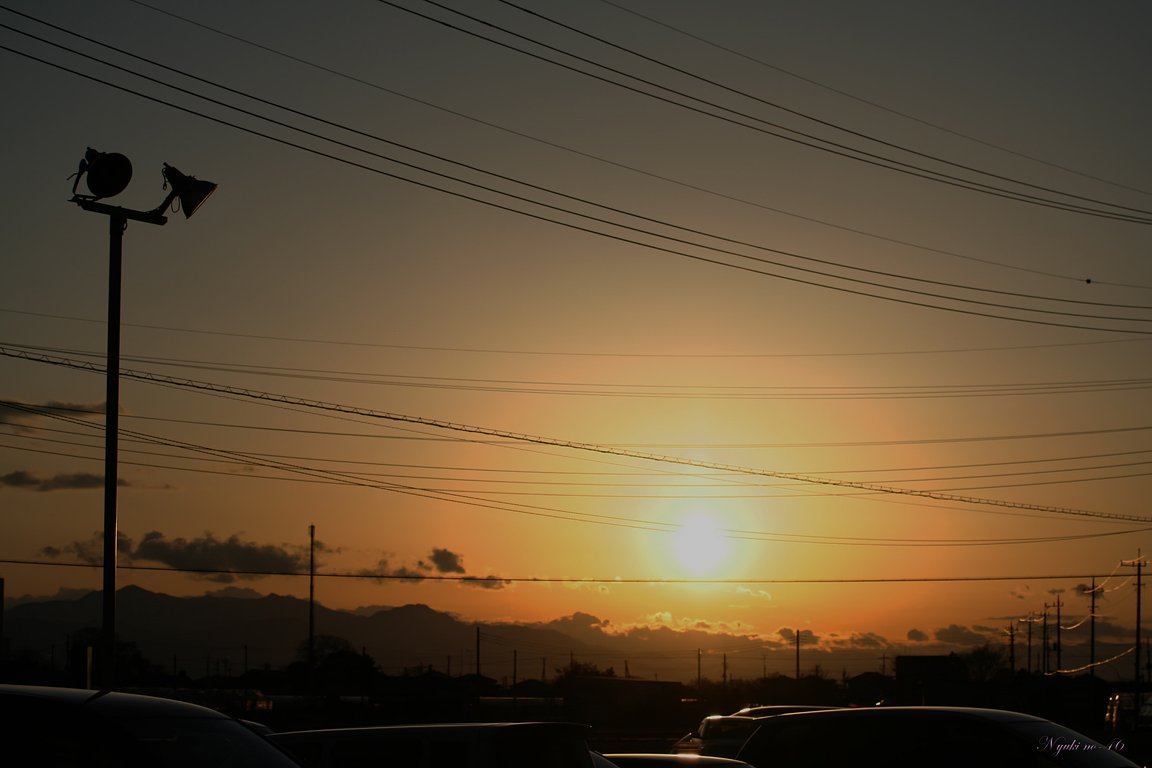 夕日の輪