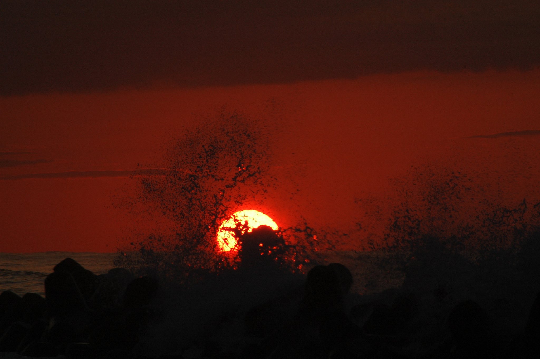 今日の夕日