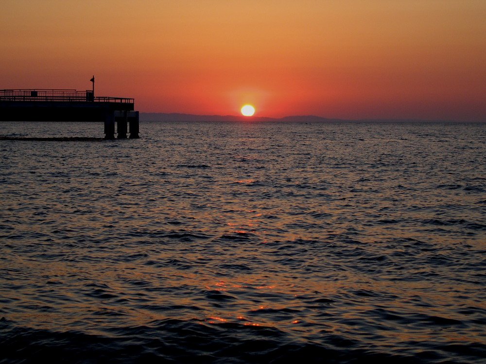 夕日