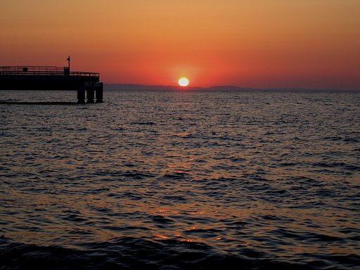 夕日
