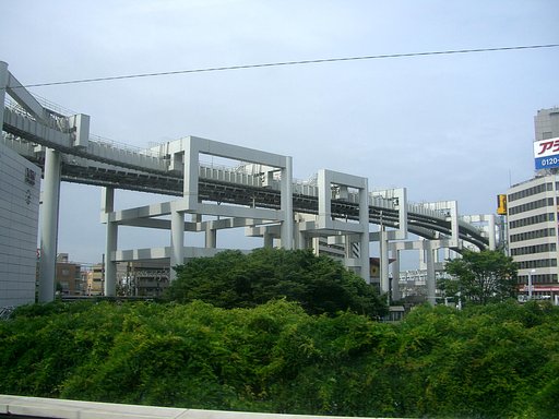 千葉都市モノレール複々線区間