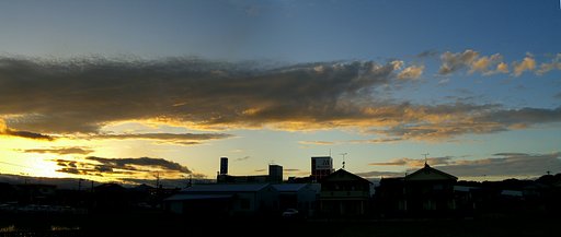 定点観測-梅雨間の夕焼け