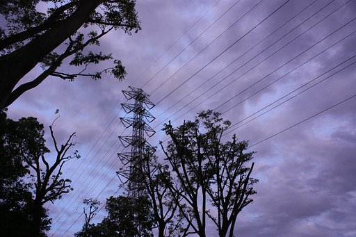 雨上がりの夕方