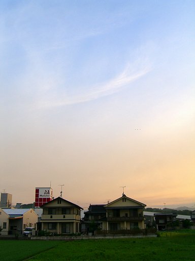 梅雨間晴れの早朝