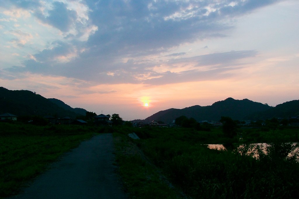 今日の夕焼け
