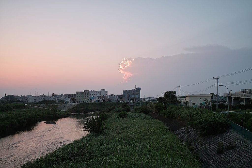 今日の夕日