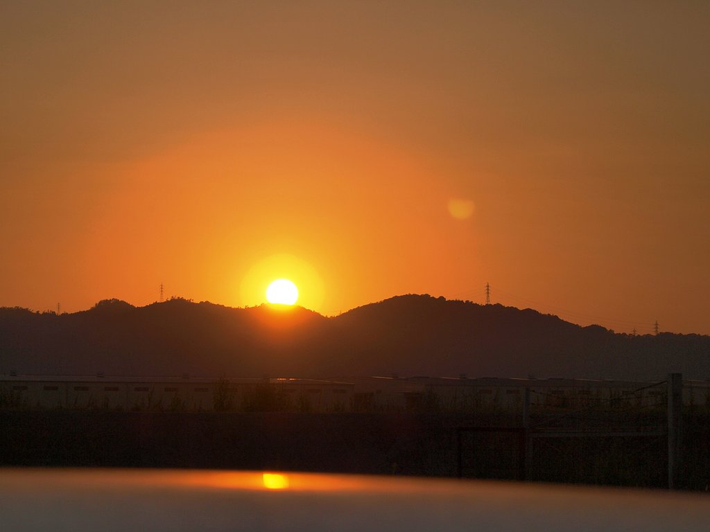 夕日