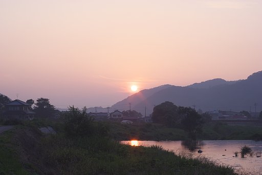 夕べの夕焼け