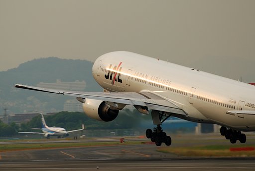 飛行機初体験。