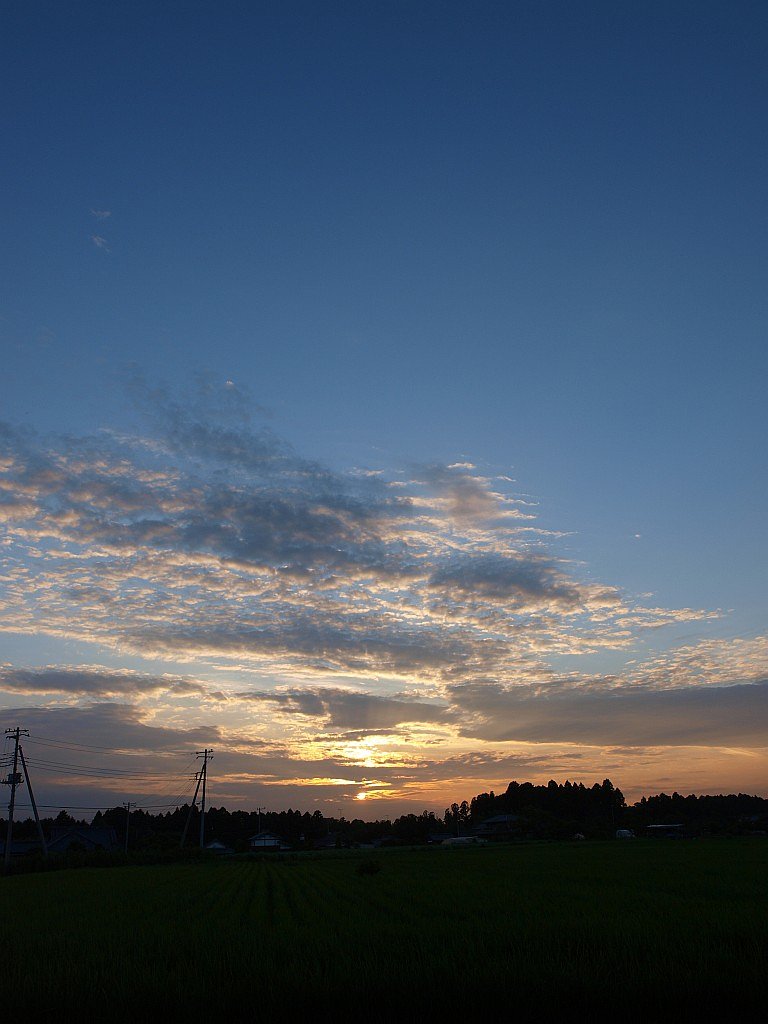 夕焼け・・・