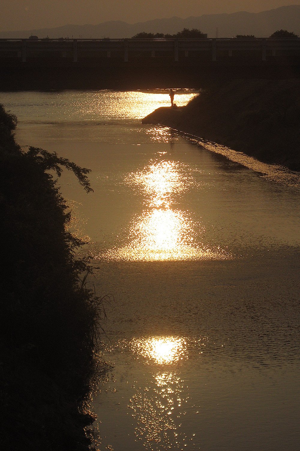 夕照釣師