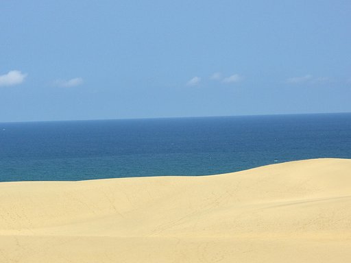 鳥取砂丘と日本海
