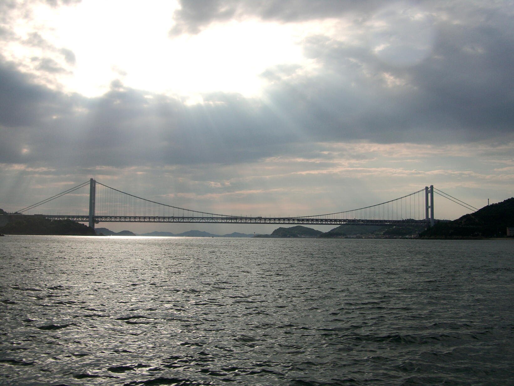 下津井瀬戸大橋の夕景