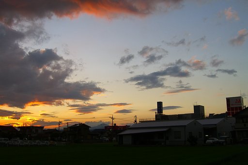 定点観測—夕焼け