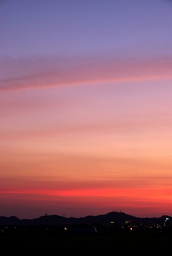 夏の夕焼け