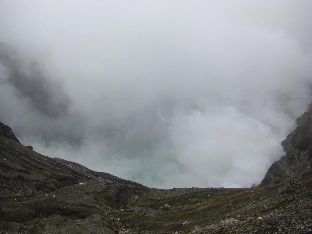 阿蘇中岳の噴火口