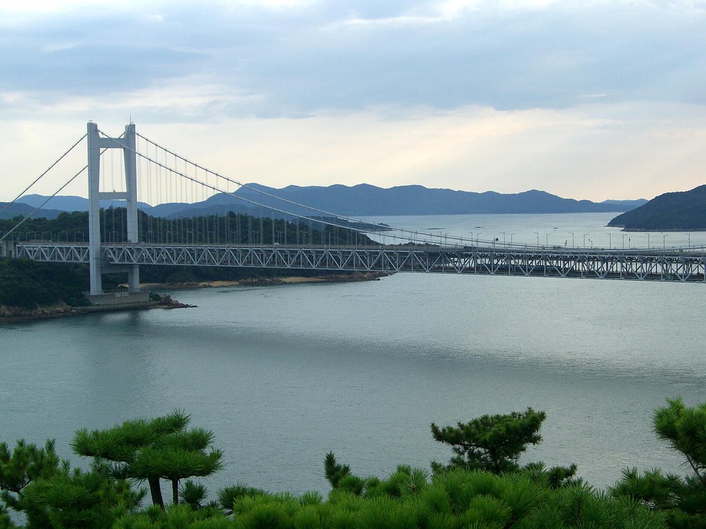 鷲羽山展望台からの景色