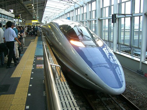 500系旧のぞみ号試運転列車