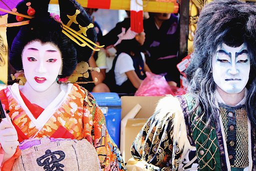 【祭】　仲のいい二人
