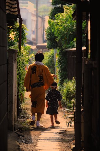 【祭】　帰り道