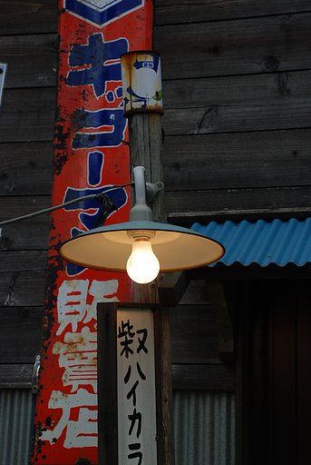 「秋影」街灯