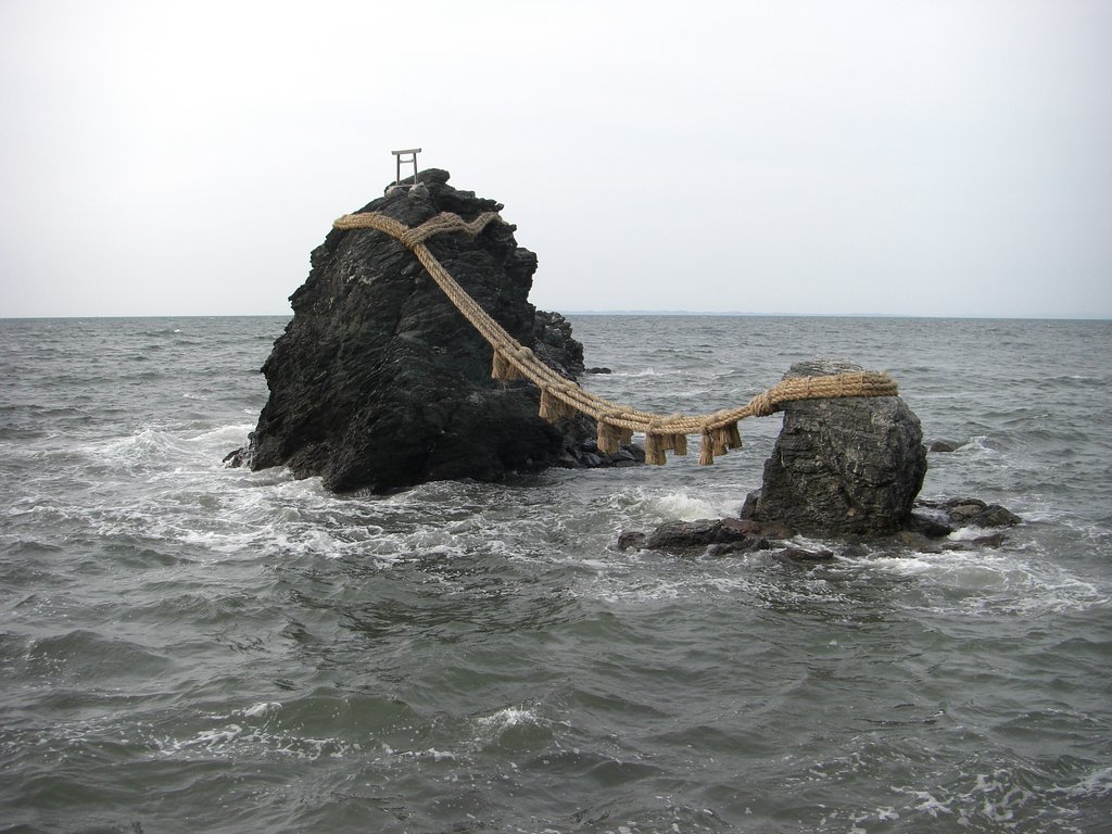 伊勢の二見が浦にある夫婦岩