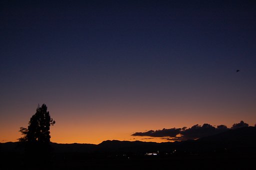 夕暮れ